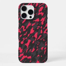 Heißrosa Schwarz Lila Camouflage Abstract iPhone 16 Pro Max Hülle
