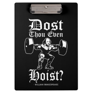 Heißt du überhaupt? - Funny Novelty Shakespeare Klemmbrett