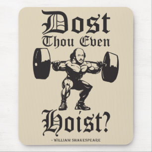 Heißt du überhaupt? - Funny Novelty Shakespeare Mousepad