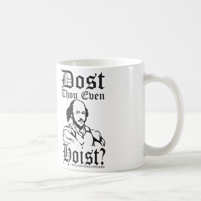 Heißt du überhaupt? - Shakespeare Tasse (Rechts)
