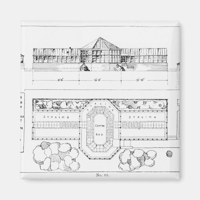 Heizanlage für ein Haus, einen Wintergarten und ei Magnet (Vorne)
