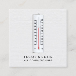 Heizlüftung Klimaanlage HVAC Quadratische Visitenkarte