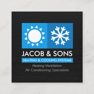 Heizlüftungs-Klimatisierungskühlung Busin Quadratische Visitenkarte