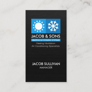 Heizlüftungs-Klimatisierungskühlung Busin Visitenkarte