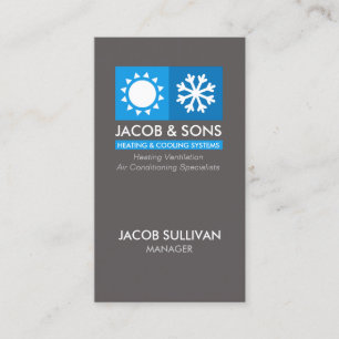 Heizlüftungs-Klimatisierungskühlung Busin Visitenkarte