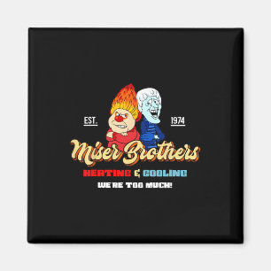 Heizung und Kühlung Brüder Weihnachten Retro Magnet