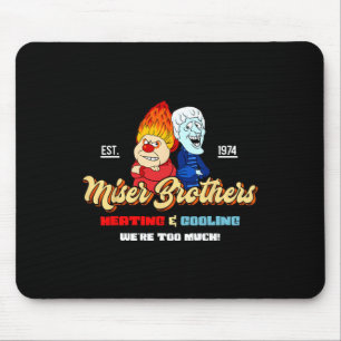 Heizung und Kühlung Brüder Weihnachten Retro  Mousepad