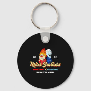 Heizung und Kühlung Brüder Weihnachten Retro  Schlüsselanhänger