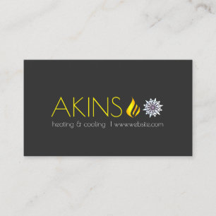 Heizung und Kühlung, Klimaanlage HVAC Visitenkarte