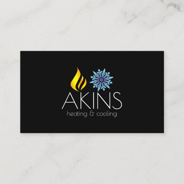 Heizung und Kühlung , Klimaanlage, Klimaanlage Visitenkarte (Vorderseite)