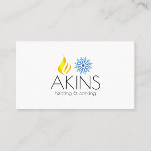 Heizungs- und Kühlungs-HVAC-Visitenkarte Visitenkarte
