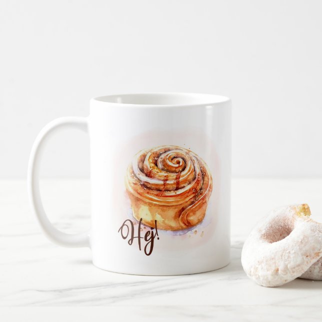 Hej! Kanelbullar Fika Tasse (Mit Donut)