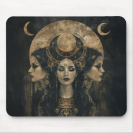 Hekate, Göttin der Hexerei, Triple-Moon-Göttin Mousepad