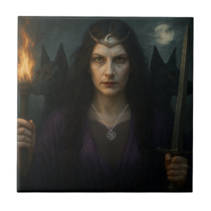 Hekate, Göttin der Kreuzung Fliese