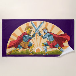 Hektor und Achilles Strandtuch