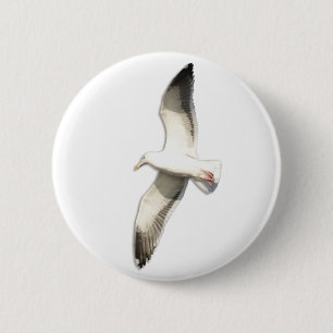 Helaines hochfliegende Seemöwe Button