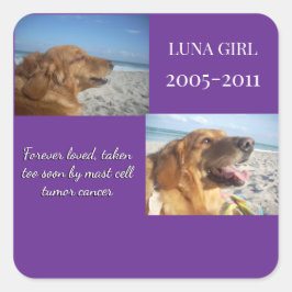 Held Close, Never Forgotten Quadratischer Aufkleber