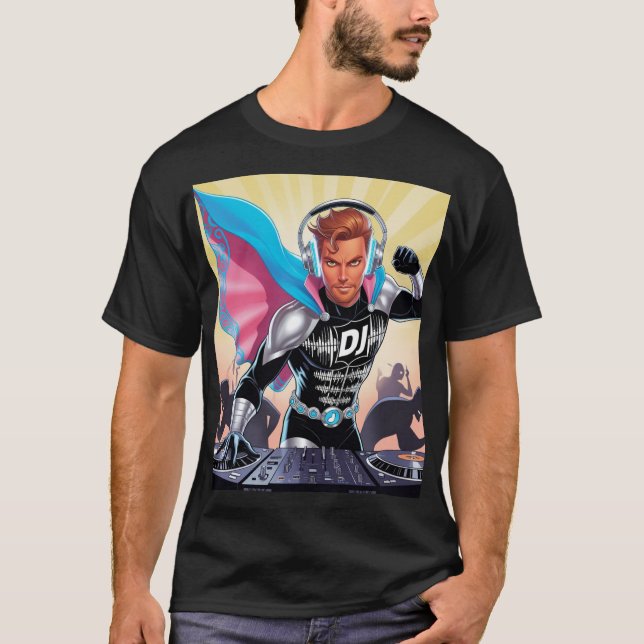 Held der Beats: DJ Verteidiger T-Shirt (Vorderseite)