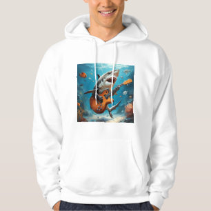 Held der Shark-Gitarre Hoodie