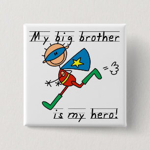 Held großer Bruder T-Shirts und Geschenke Button