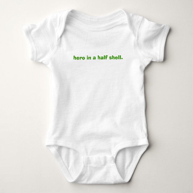 Held in einem halben Oberteil Baby Strampler (Vorderseite)
