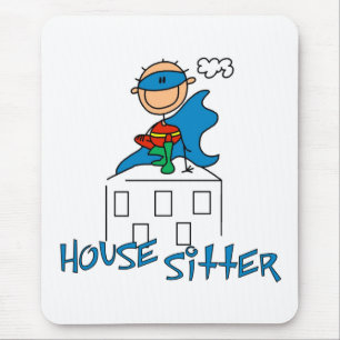 Held Jungen Haussitter Mousepad