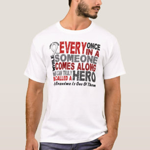 Held kommt entlang 1 Großmutter-Lungenkrebs T-Shirt