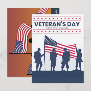 Helden Amerikas würdigen – Veterans Day 2025 Postkarte