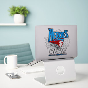 Helden arbeiten hier Vinyl Sticker