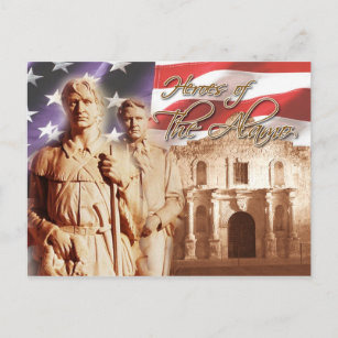 Helden der Alamo, San Antonio, Texas Postkarte