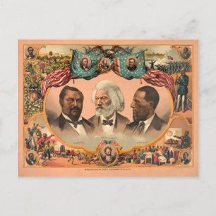 Helden der farbigen Rasse (1881) Postkarte