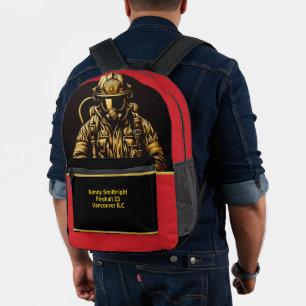 Helden des Alltags Feuerwehrleute Goldene Stunde Bedruckter Rucksack