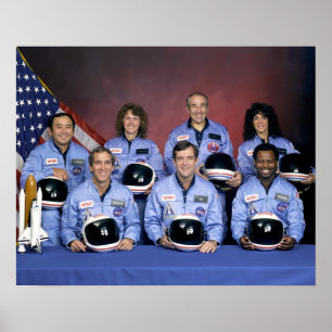 Helden des Space Shuttle Challenger Desaster Poster