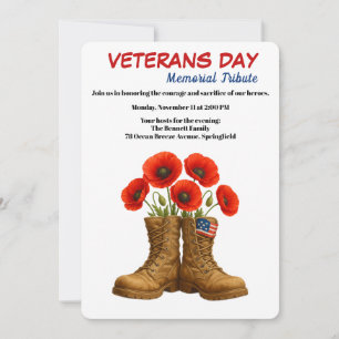 Helden ehren Veterans Day Tribut Einladung