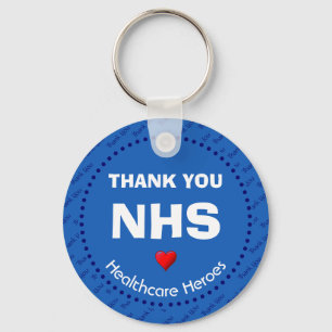 Helden im Gesundheitswesen DANK IHNEN NHS Schlüsselanhänger