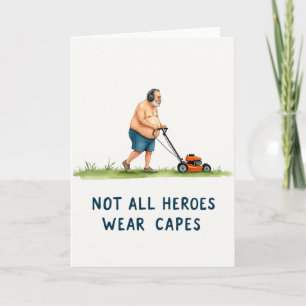 Helden mähen Vatertag Art Card Karte