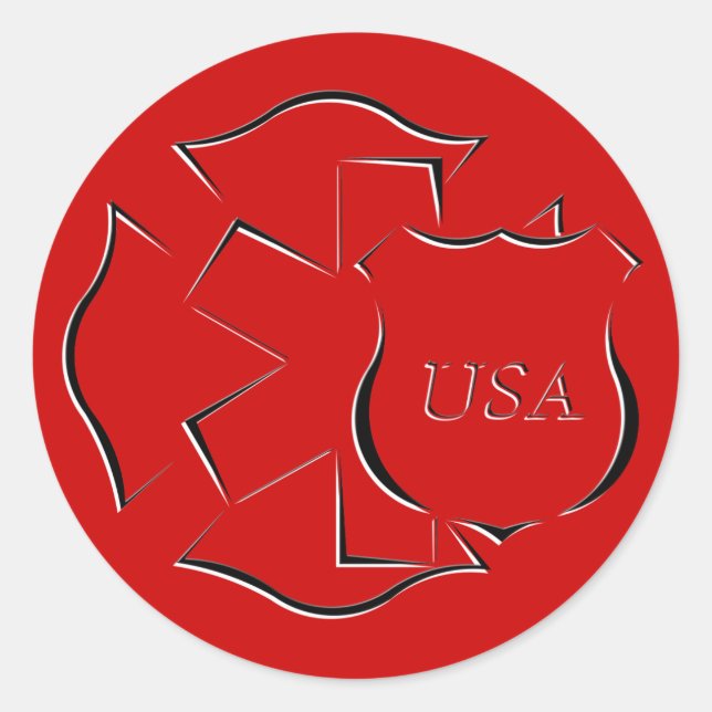 Helden Runder Aufkleber (Vorderseite)