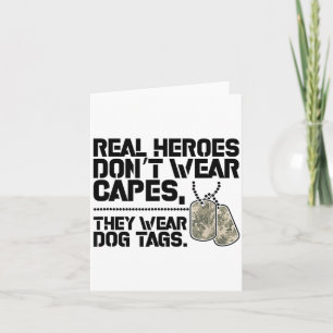 Helden tragen keine Capes, sie tragen Hundemarken Karte