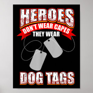 Helden tragen keine Kapen, die sie Hundesags trage Poster