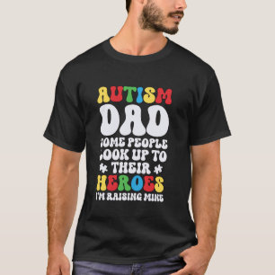 Helden Vater Sohn Familie Autistische Kinder Autis T-Shirt
