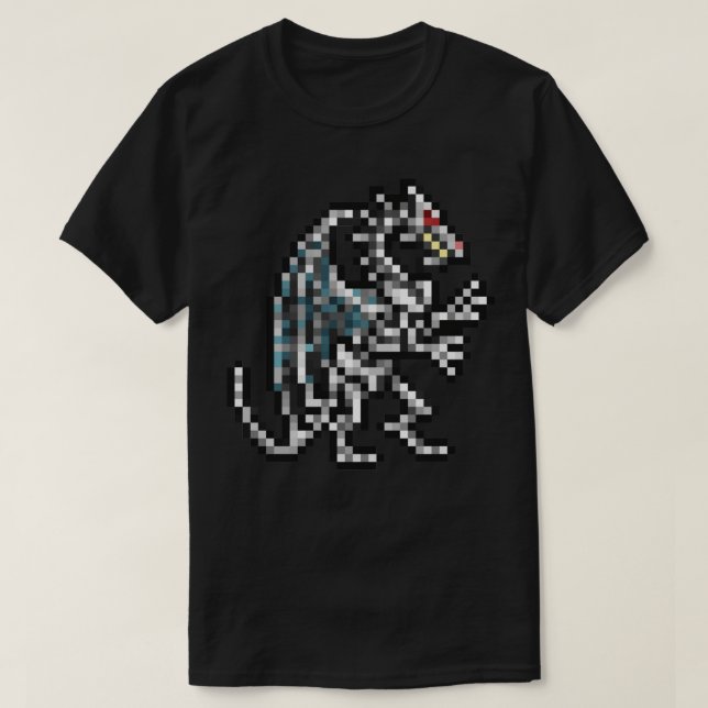 Helden von Might und Magic Dragon Retro Pixel DOS  T-Shirt (Design vorne)