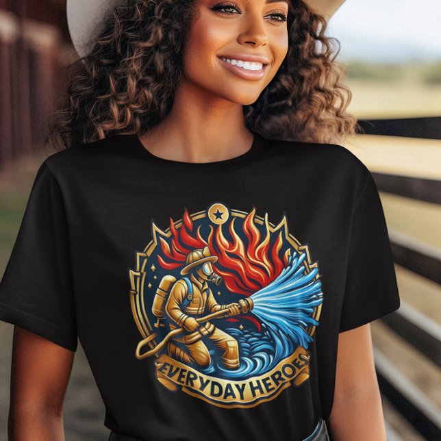 Heldenfeuerwehrkämpfer kämpfen Blaze T-Shirt (Von Creator hochgeladen)