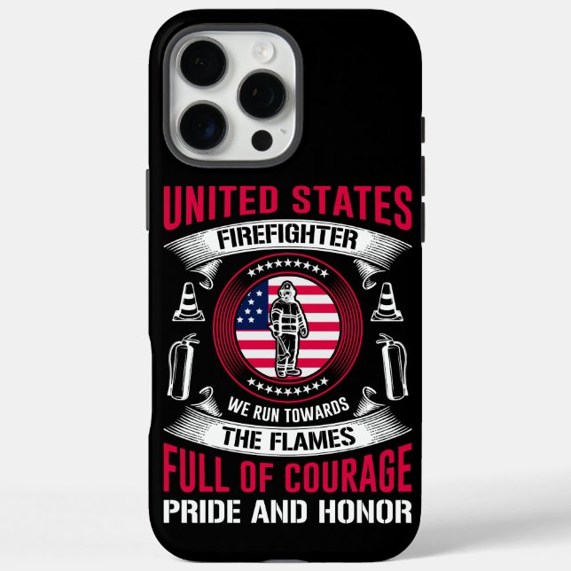 Heldengeist eines Feuerwehrmanns Case-Mate iPhone Hülle (Rückseite)
