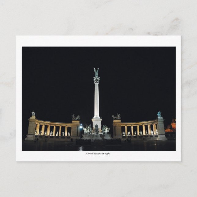 Heldenplatz in der Nacht Postkarte (Vorderseite)