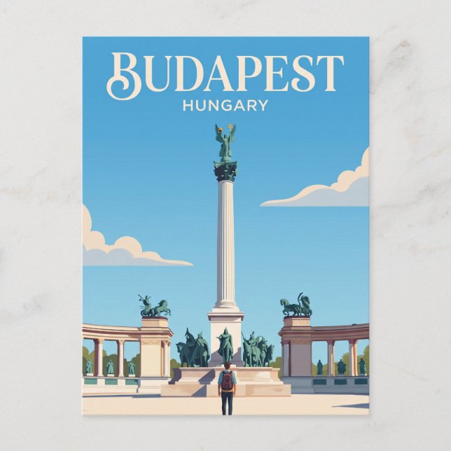 Heldenplatz Ungarn Postkarte (Vorderseite)