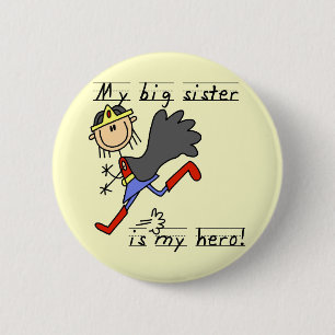Heldentolle große Schwester T-Shirts und Geschenke Button