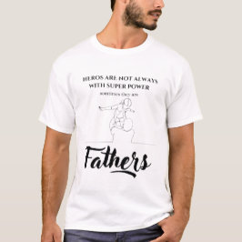 Heldenvater ohne Cape, Strichzeichnung zum Vaterta T-Shirt