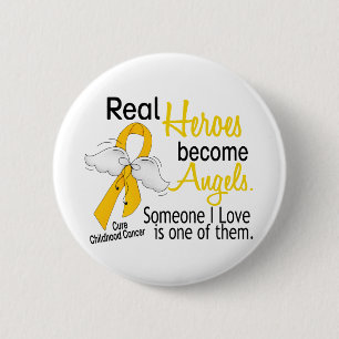 Helder werden Engels-Kindheits-Krebs Button