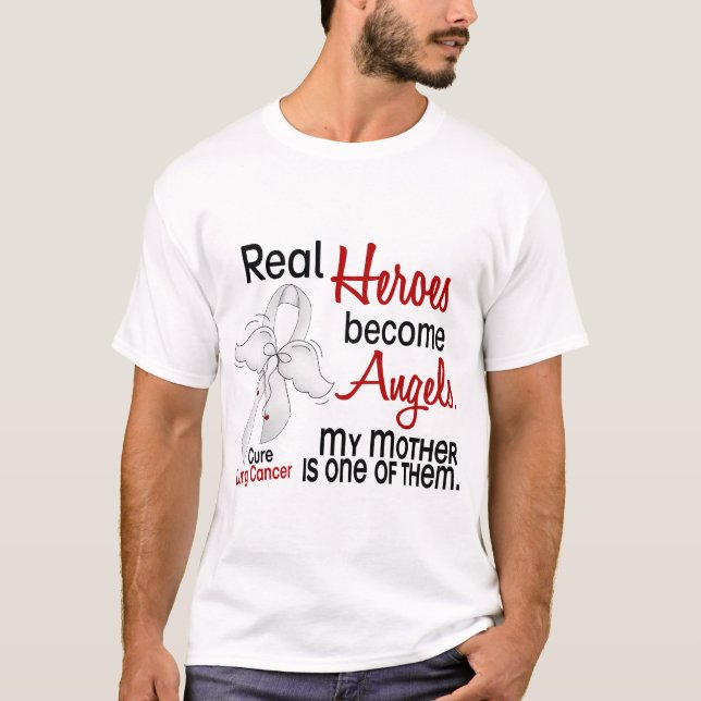 Helder werden Engels-Mutter-Lungenkrebs T-Shirt (Vorderseite)