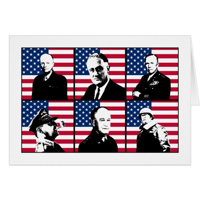 Helder WW2 und die amerikanische Flagge (Vorderseite (Horizontal))